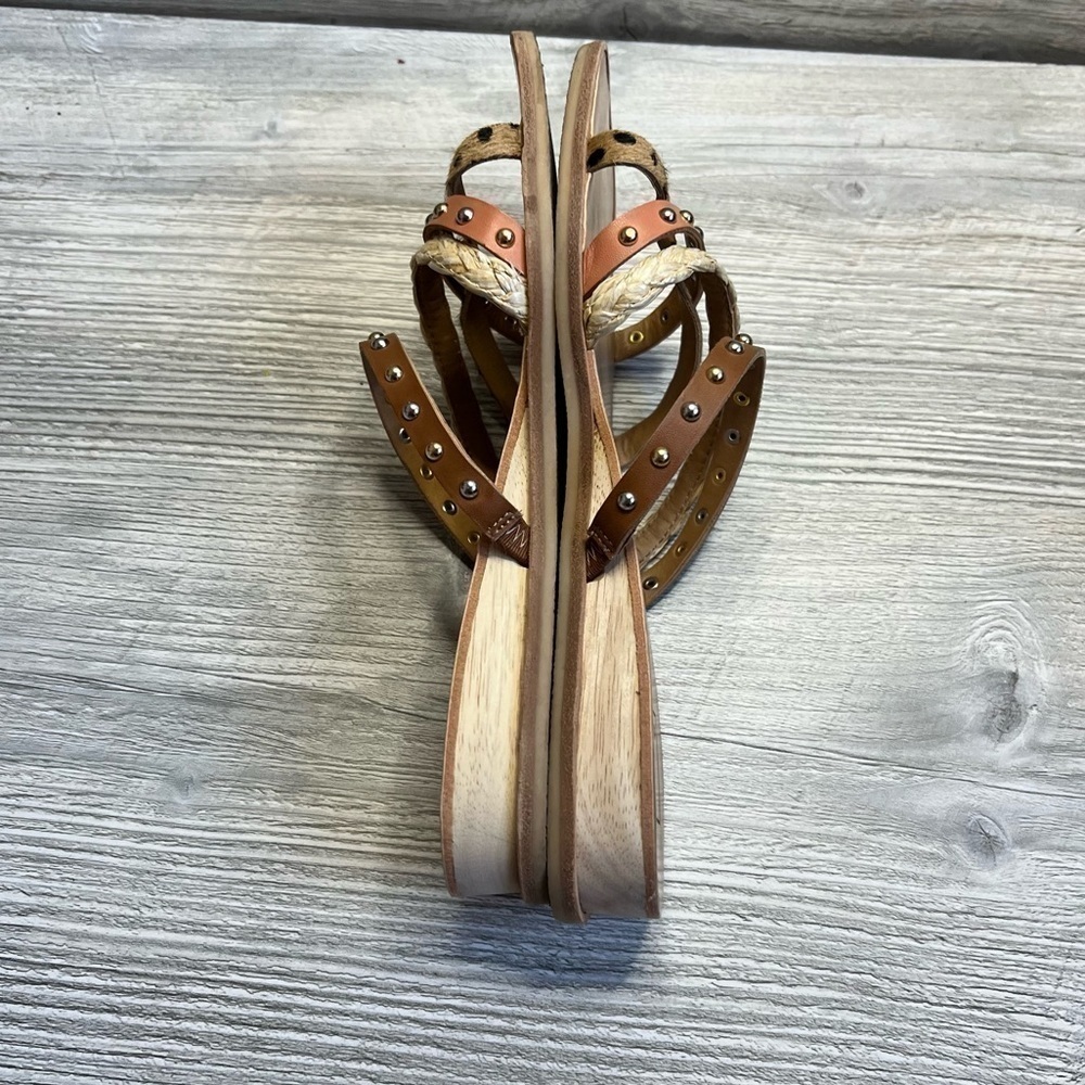 EUC Dolce Vita Ramey 4 strap slip on sandals size 6.5 leather great for summer - Picture 8 of 13